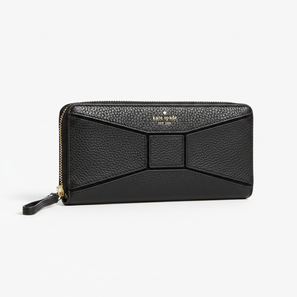Kate Spade New York Bow Zip-Around Continental Wallet