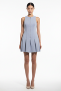 T by Alexander Wang Pleated Zip-Front Mini Dress — XS