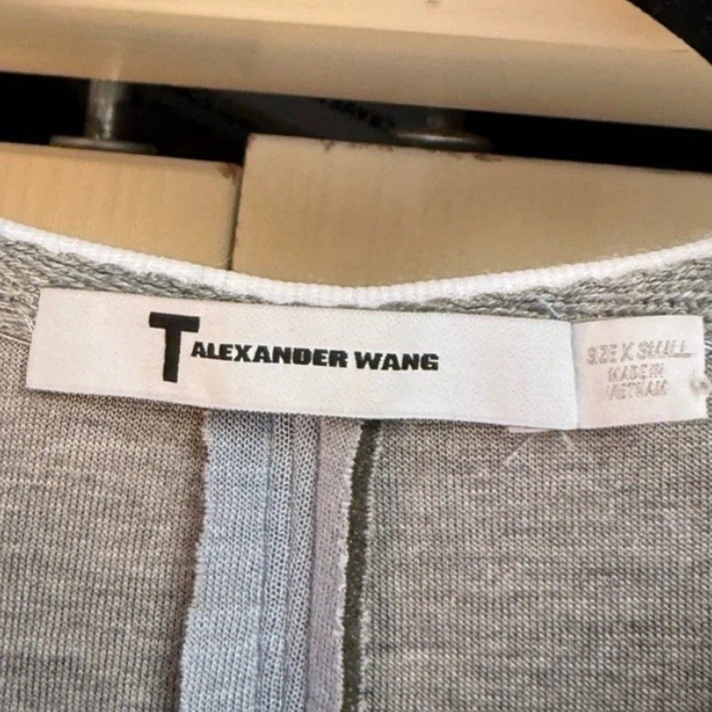 T by Alexander Wang Pleated Zip-Front Mini Dress — XS