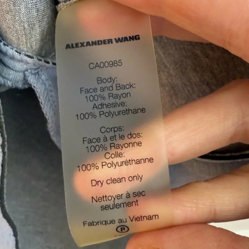 T by Alexander Wang Pleated Zip-Front Mini Dress — XS